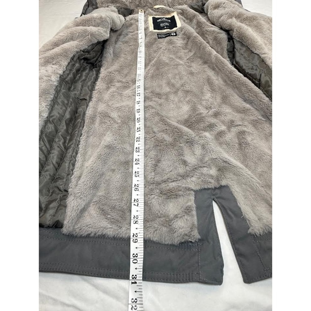 Hollister Women's Full Zip Heritage Collection Gray Winter Jacket Size Small - Picture 5 of 11
